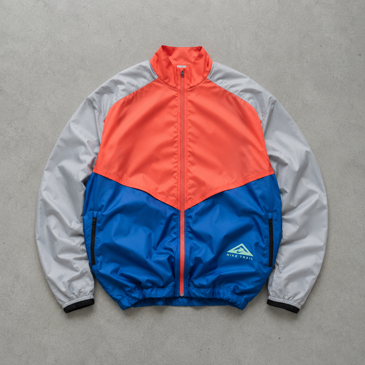 Nike Jacket Orange, Blue Rare (L)