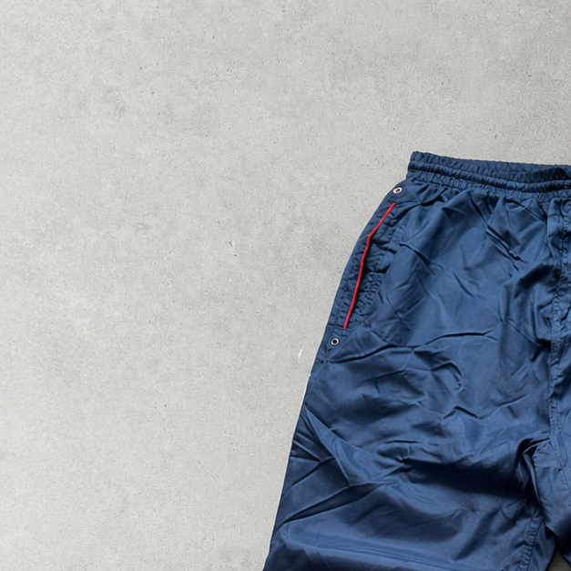 90s Nike Track Pants Marineblau, Orange Rare (M)