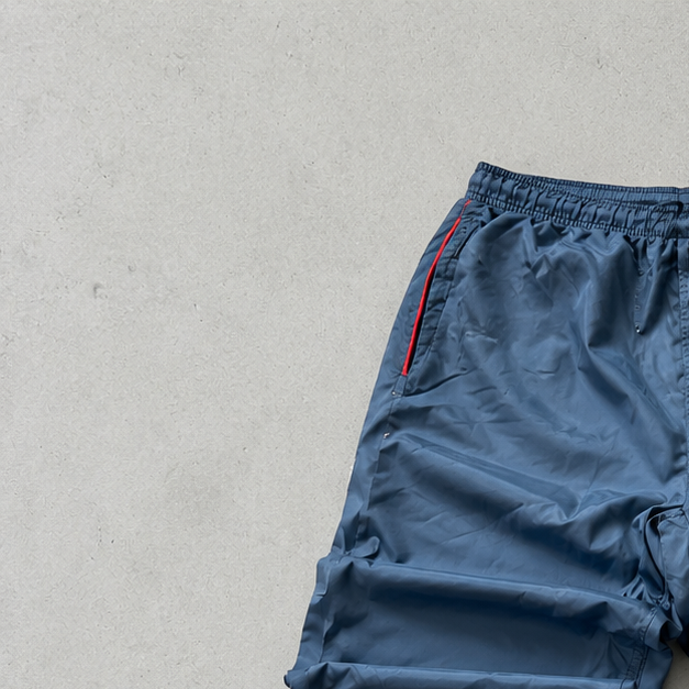 90s Nike Track Pants Marineblau, Orange Rare (M)