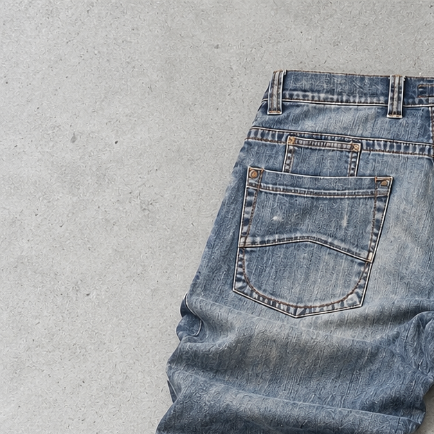 Y2K Armani Jeans Baggy Jeans Blue Rare (XL)