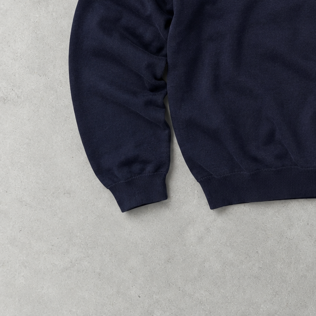 Ralph Lauren Sweater Marineblau Stitched Logo Limited (L)