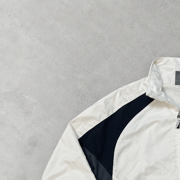 Y2K Nike Jacket Marineblau, Weiß Limited (M)