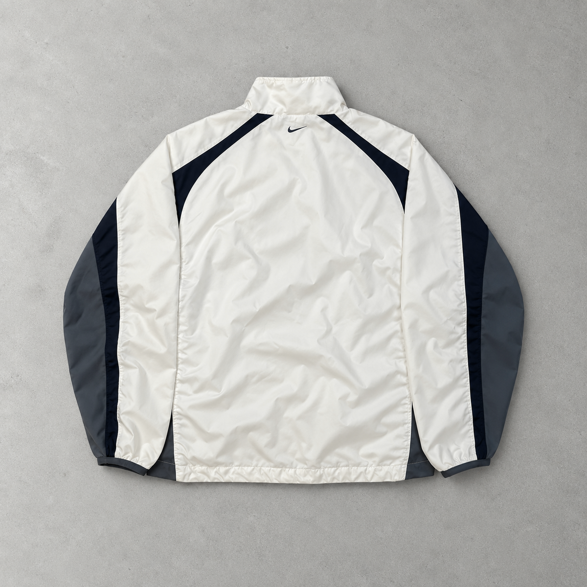Y2K Nike Jacket Marineblau, Weiß Limited (M)