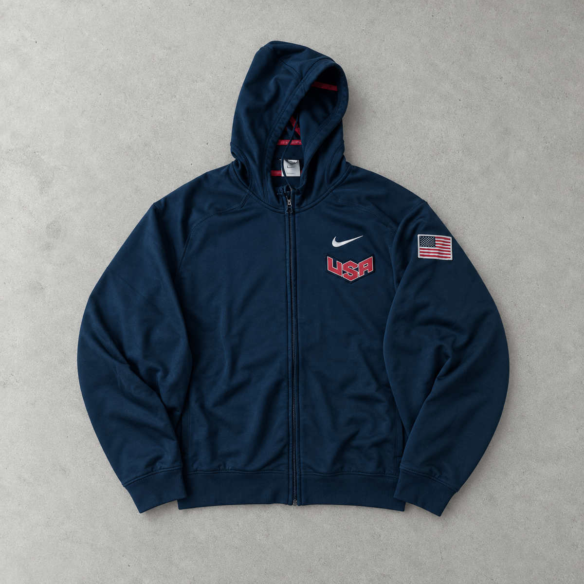 Nike Hoodie Marineblau Rare (M) Stitched Logo