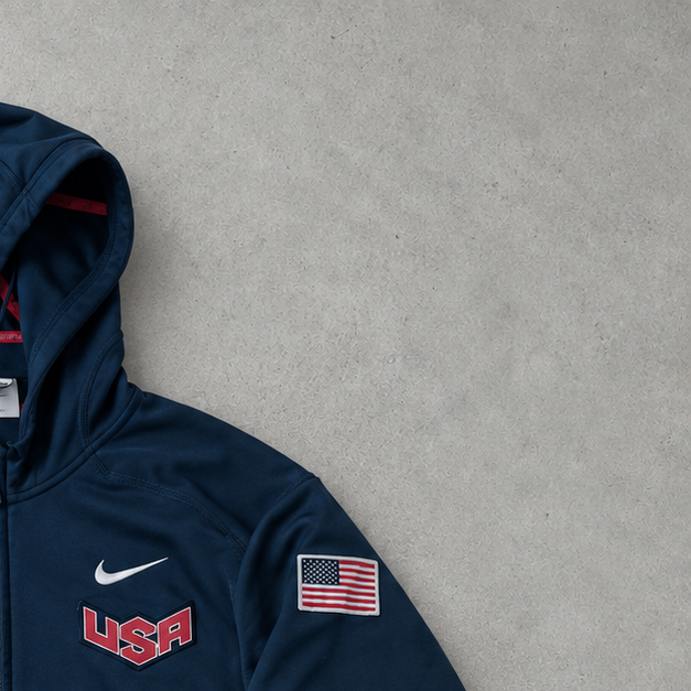 Nike Hoodie Marineblau Rare (M) Stitched Logo