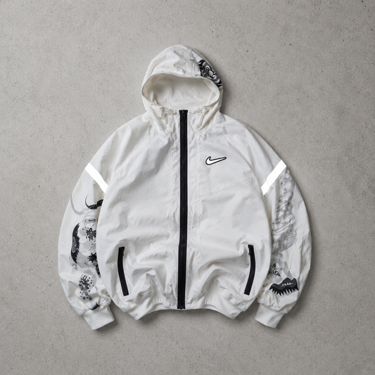 Nike Fleece Jacket Black, White Limited (L)