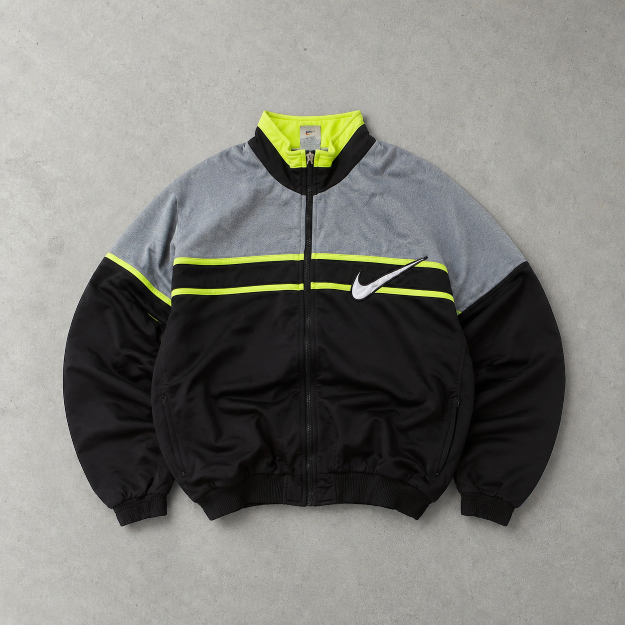 90S Nike Track Jacket Schwarz Rare (L)