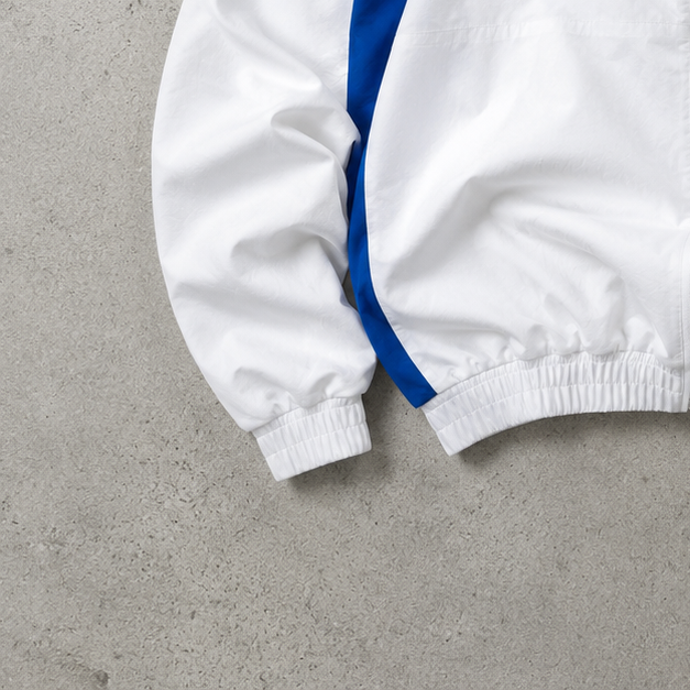 Marseille Y2K Nike Track Jacket White, Blue Rare (Size XL)