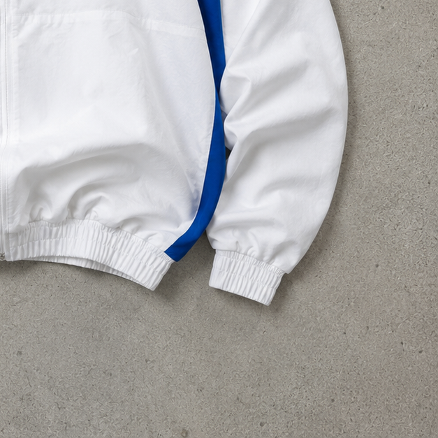 Marseille Y2K Nike Track Jacket White, Blue Rare (Size XL)