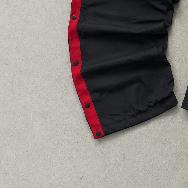 Y2K 2010s Nike Track Pants Schwarz, Weiß Rare (M)