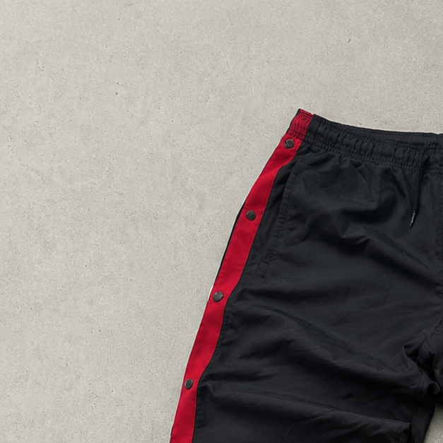Y2K 2010s Nike Track Pants Schwarz, Weiß Rare (M)