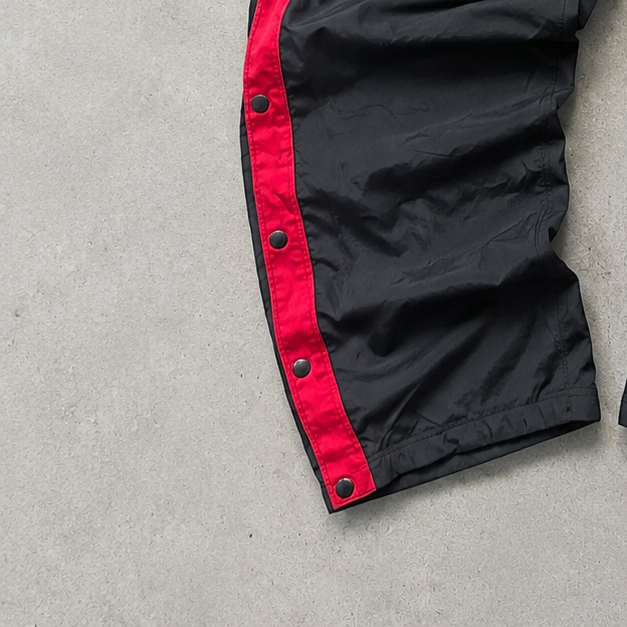 Y2K 2010s Nike Track Pants Schwarz, Weiß Rare (M)