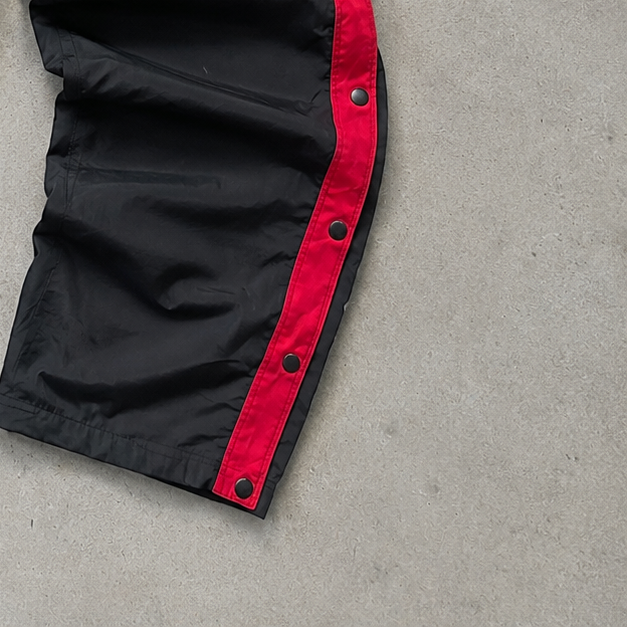 Y2K 2010s Nike Track Pants Schwarz, Weiß Rare (M)