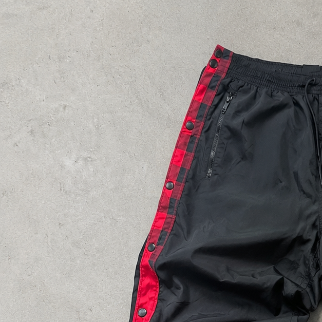 Y2K 2010s Nike Track Pants Schwarz, Weiß Rare (M)