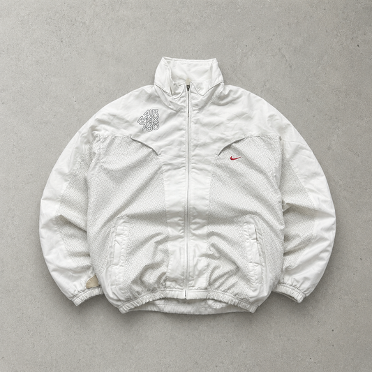 Vintage Nike Windbreaker White, Red Rare (M)