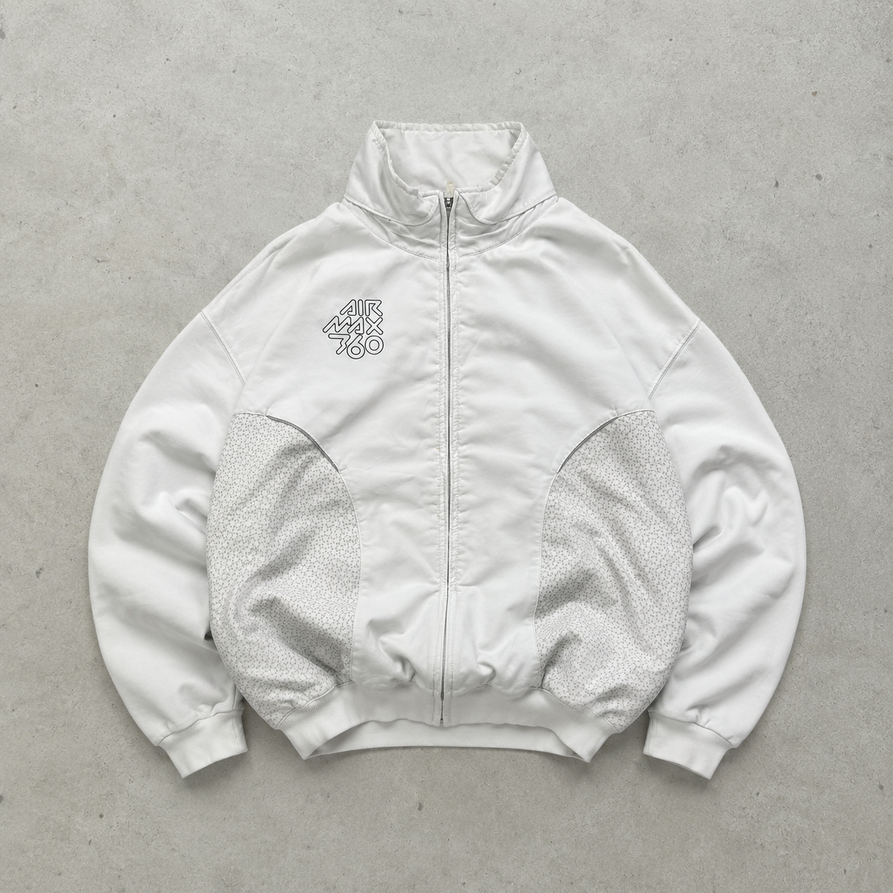 Vintage Nike Windbreaker White, Red Rare (M)