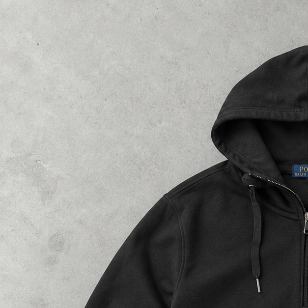 Ralph Lauren Sweater Schwarz Stitched Logo Limited (M)
