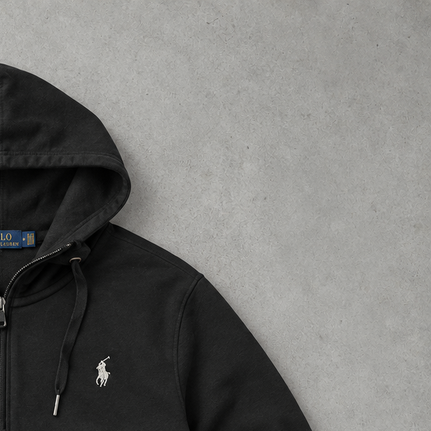 Ralph Lauren Sweater Schwarz Stitched Logo Limited (M)