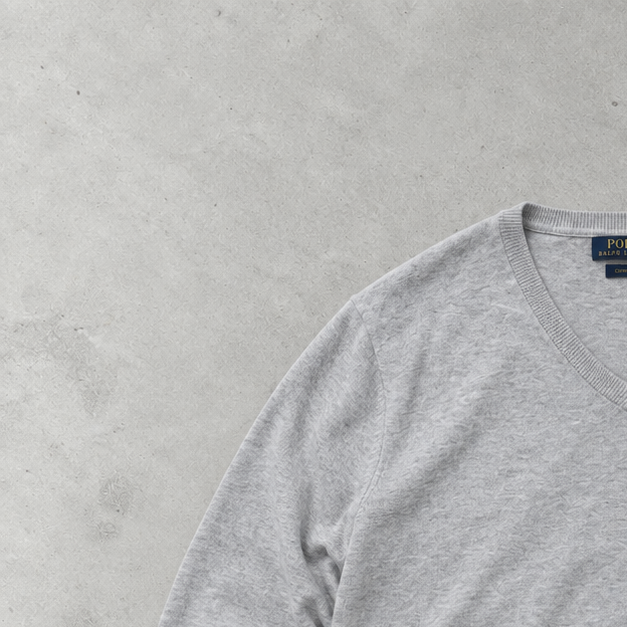 Ralph Lauren Sweater Grau Rare (S) Stitched Logo