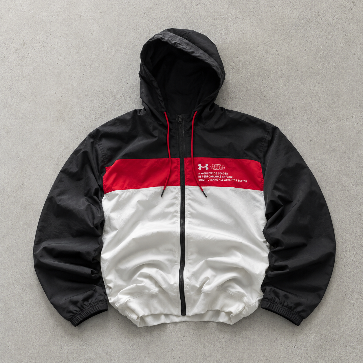 Under Armour Windbreaker Black / White Limited (L)