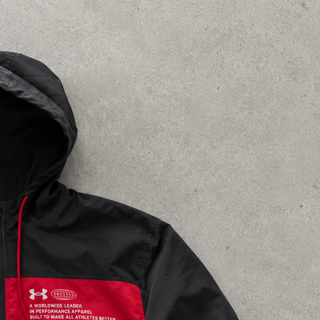 Under Armour Windbreaker Black / White Limited (L)