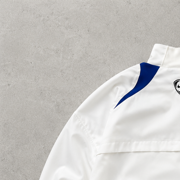 PSG 90s Y2K Nike Track Jacket White Rare (L)