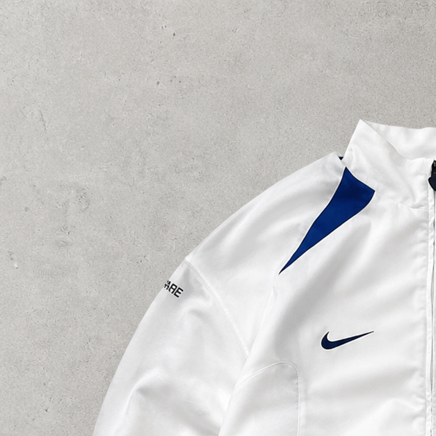 PSG 90s Y2K Nike Track Jacket White Rare (L)