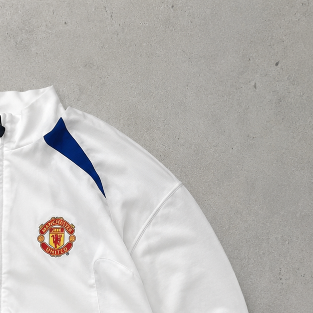 PSG 90s Y2K Nike Track Jacket White Rare (L)