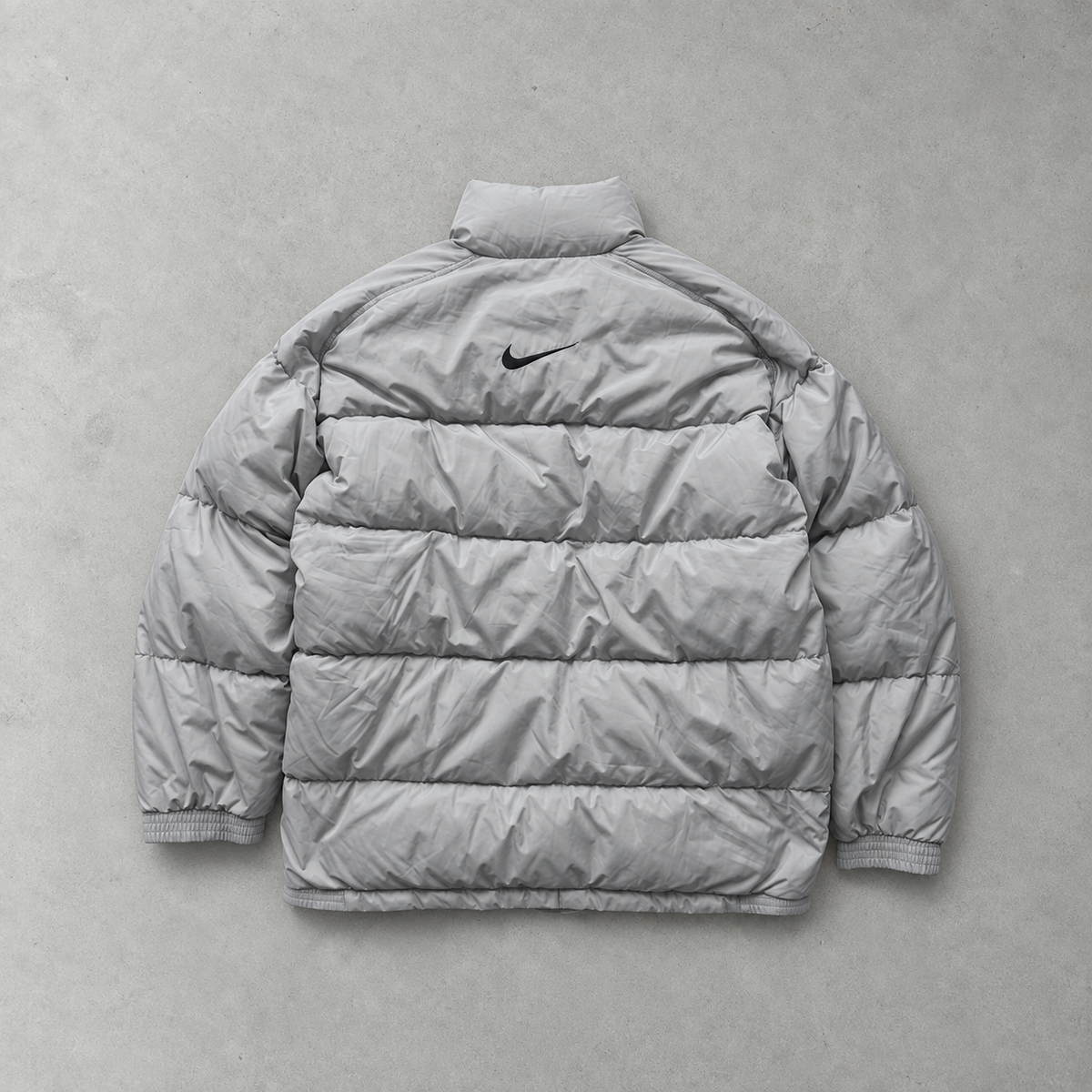 Y2K Nike Pufferjacke Grau / Hellblau Selten (M)
