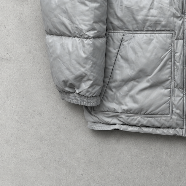 Y2K Nike Pufferjacke Grau / Hellblau Selten (M)
