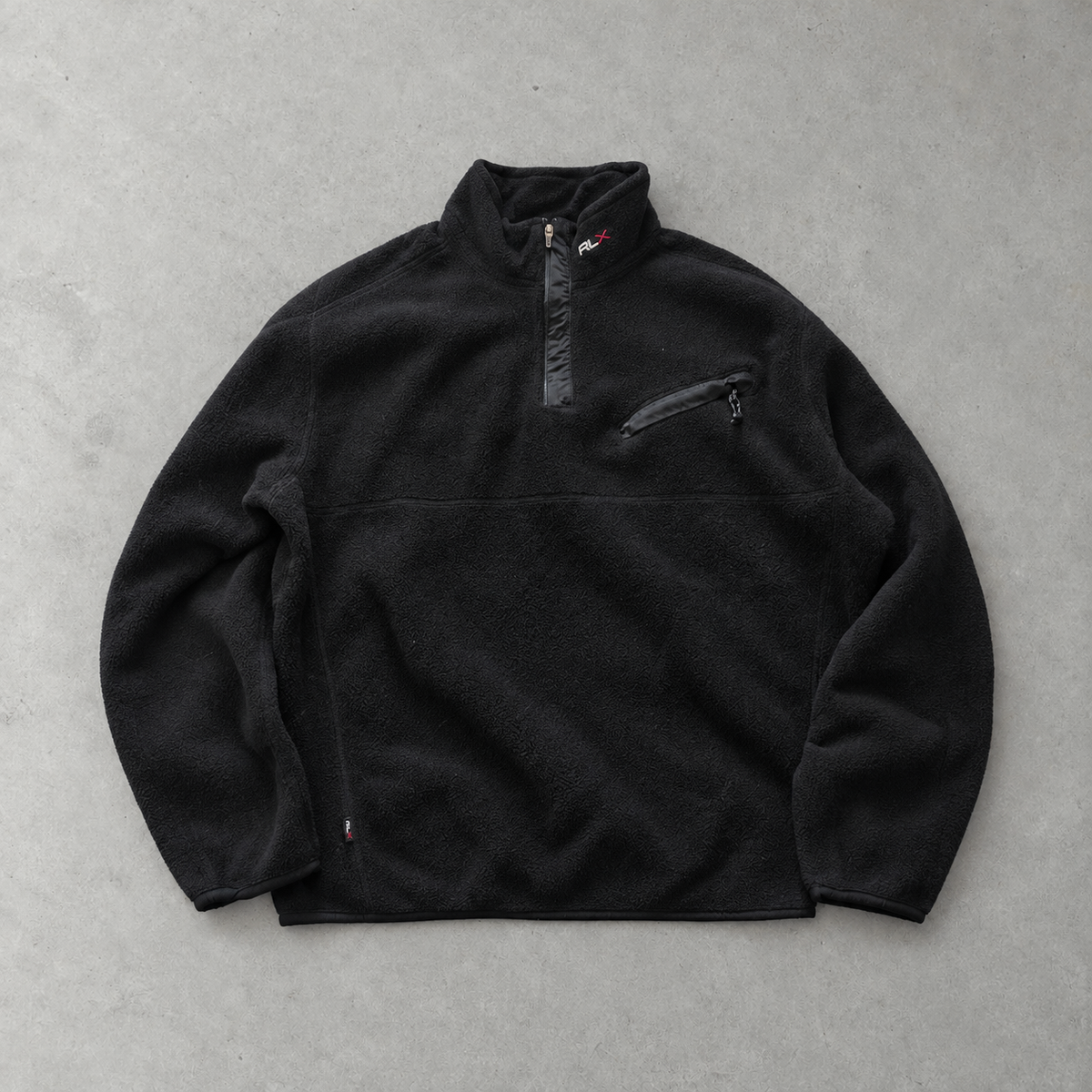 Polo Sport Ralph Lauren Half-Zip Sweater Schwarz Rare (L)