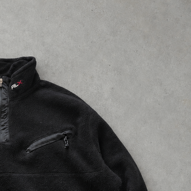 Polo Sport Ralph Lauren Half-Zip Sweater Schwarz Rare (L)