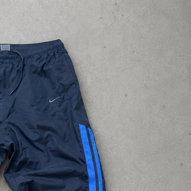 Y2K Nike Sweatpants Blue, Black Rare (M)