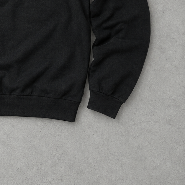 Ralph Lauren Sweater Schwarz Stitched Logo Rare (L)