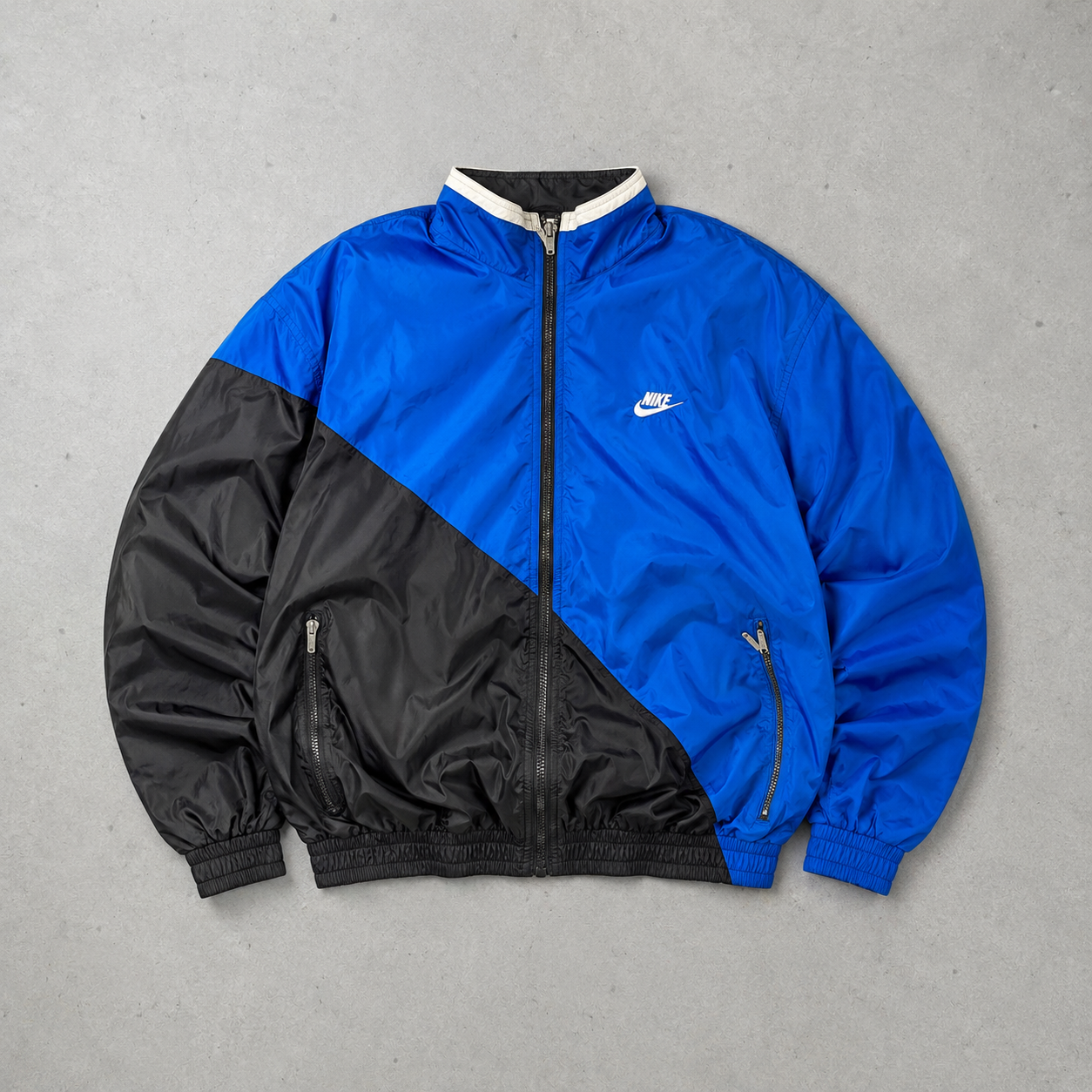 Nike Track Jacket Black, Blue Rare (Size M)