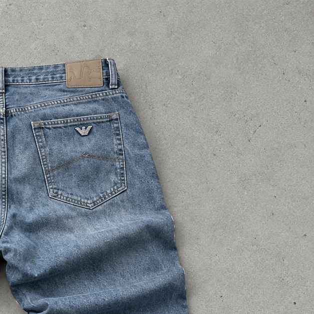 2000s Armani Jeans Straight Leg Jeans Blue Limited (W31 | DE 46)
