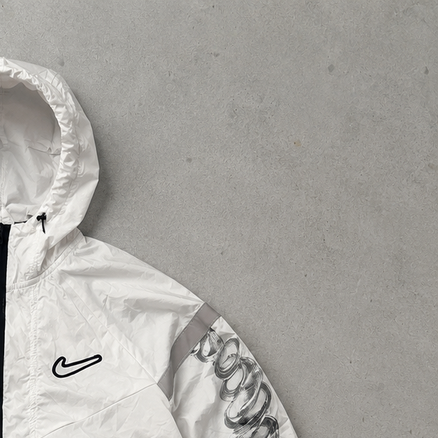 Nike Jacket White Rare (Size S)