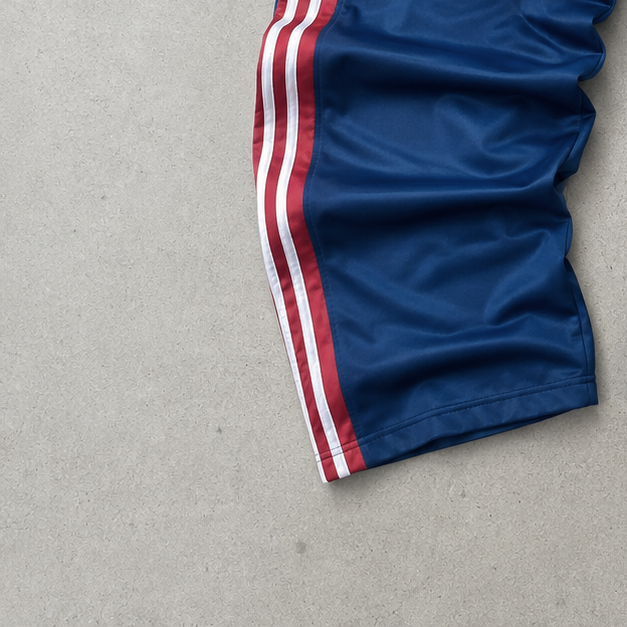 Detroit Pistons 90s Adidas Parachute Pants Blau, Rot Rare (Size M)
