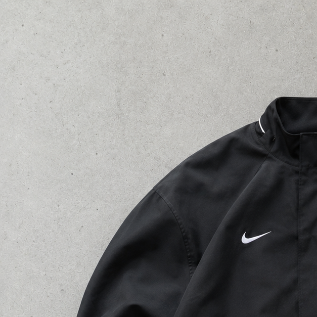 Juventus Y2K Vintage Nike Windbreaker Black, White Rare (M)