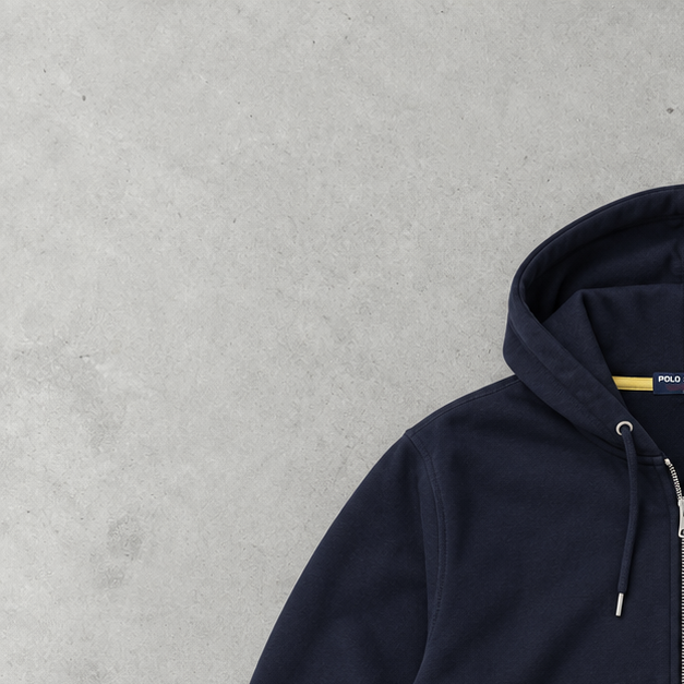Y2K Ralph Lauren Hoodie Marineblau Rare (S)