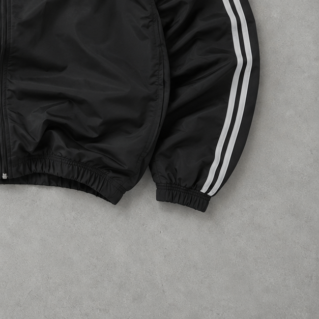 Adidas Track Jacket Black/White Rare (M)