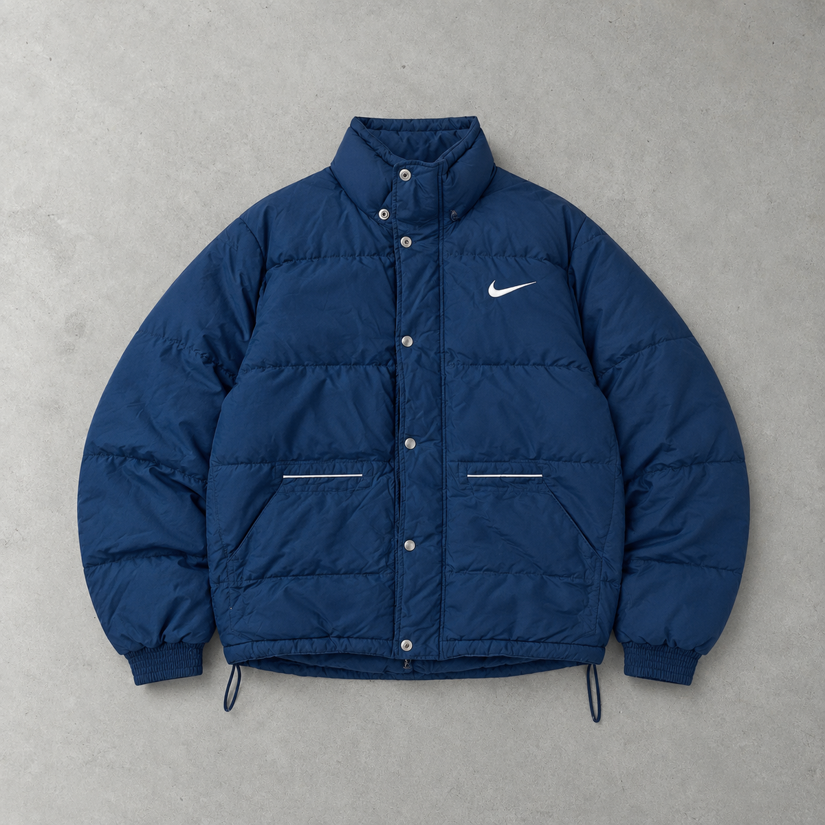 Doudoune Nike bleu marine rare (L) logo brodé