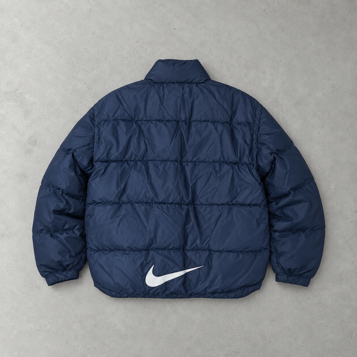 Doudoune Nike bleu marine rare (L) logo brodé