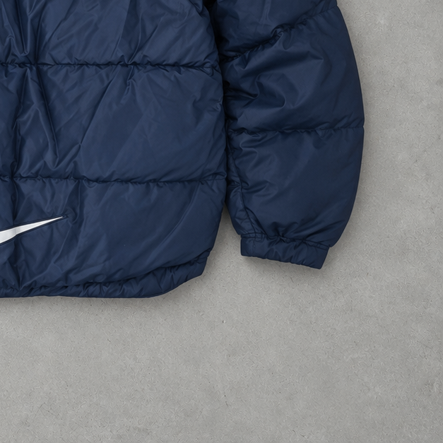 Doudoune Nike bleu marine rare (L) logo brodé