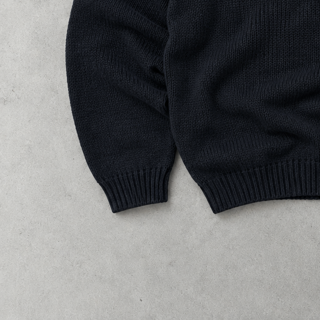 Ralph Lauren Sweater Schwarz Rare (L) Stitched Logo