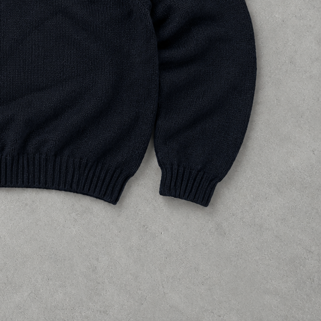 Ralph Lauren Sweater Schwarz Rare (L) Stitched Logo