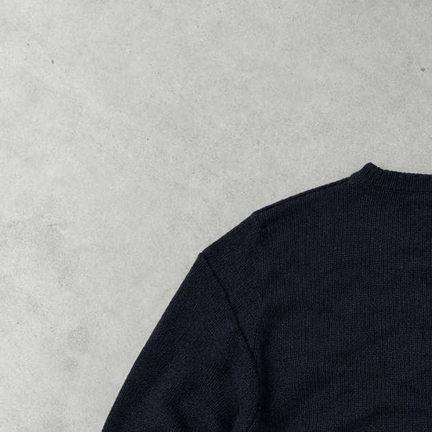 Ralph Lauren Sweater Schwarz Rare (L) Stitched Logo