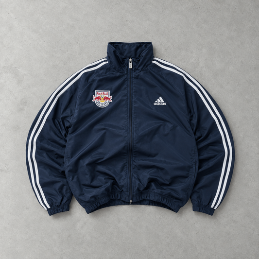 Veste de survêtement Adidas bleu marine en édition limitée (M)