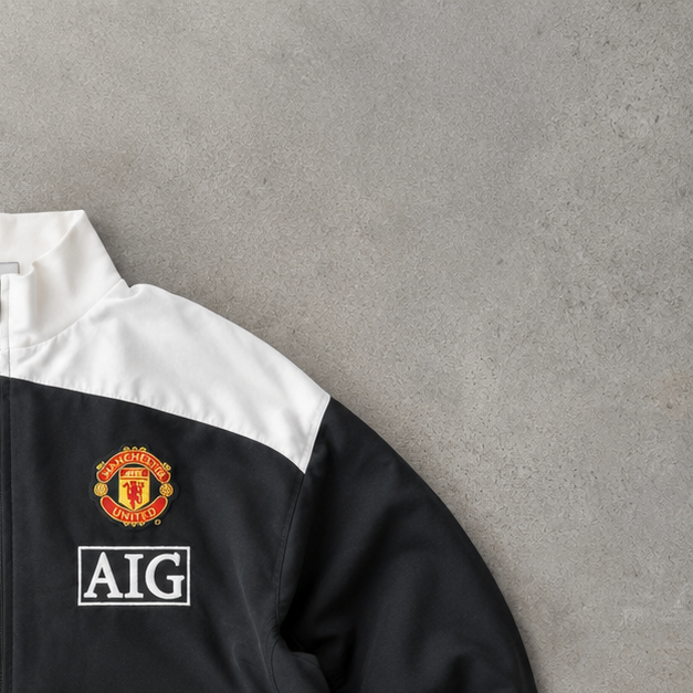 FC Barcelona Manchester United Vintage Nike Track Jacket Black, White Limited (S)