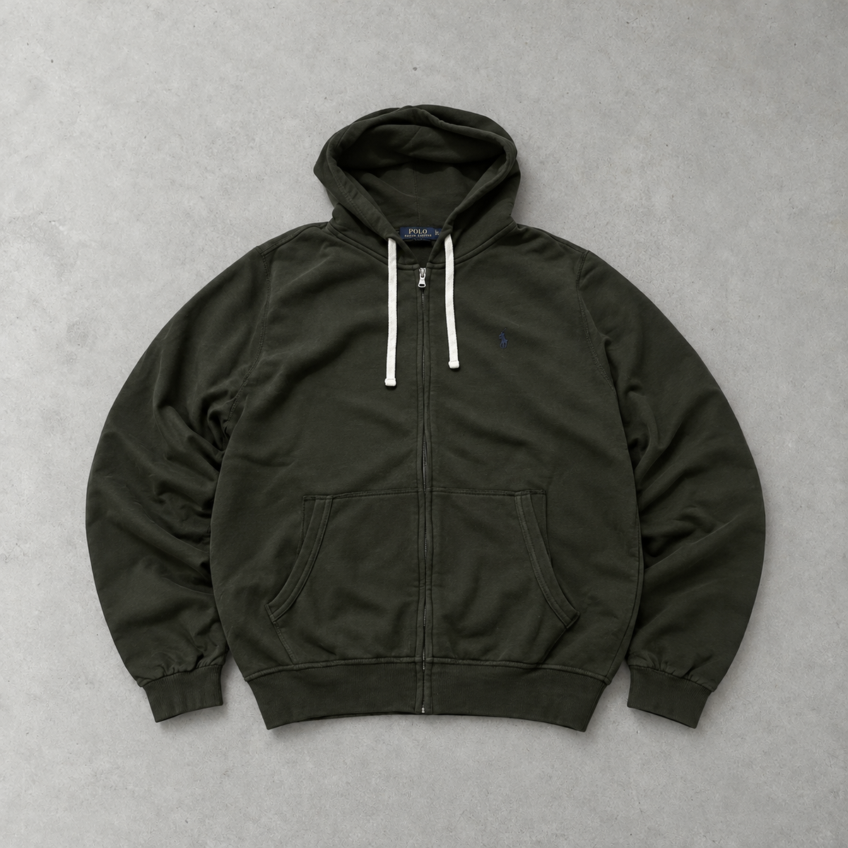 Polo Ralph Lauren Zip Sweater Dunkelgrün Rare (L)
